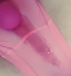 Cute teen's wet pussy squirting multiple orgasms through pink panties!