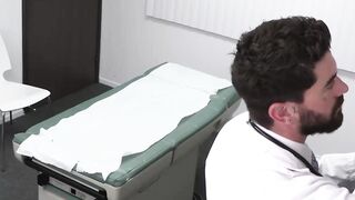 Gorgeous Dakota Lovell gets his ass an personal injection from horny doctor Chris Dam