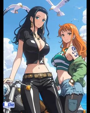 Anime girls dancing