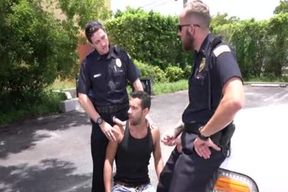 Criminal Perp And Two nasty Cops