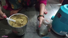 Very hotness Padausi puspa Bhabi came to home, masala pisane aayi chud hard missionary sex, Full Dirty Talking video, Hindi sex