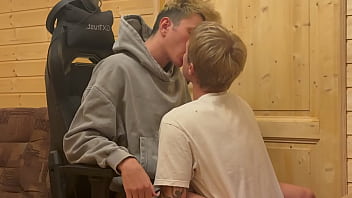 No52 While his parents weren'_t home, a twink invited a guy with a big dick over for hot sex.