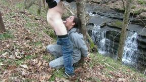 Handcuffed To A Tree And Deepthroat Facefucked With Verified Amateurs