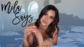 “Mila Says” [FEMDOM + CEI]