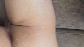 cute twink get fucked behind the trees after the party