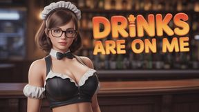 Hot teen waitress give hard sex to her favorite customer