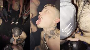 transando sem capa com dez caras no meio da balada
