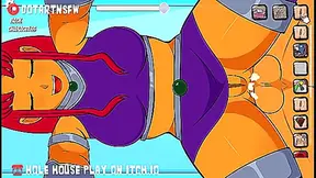 Starfires Lush Body Drenched in Thick Cum – Spicy Animated Porn Fantasy