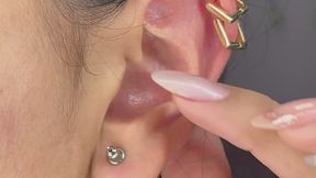 Fetiche de oreja, piercing y aros