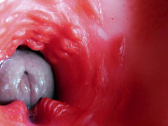 Super quality squelchy wet hole ASMR camera inside