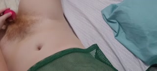 Cute girl on her period desperately wants to cum with her clit sucking rose toy