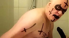 Satan slave gets extreme piss enema treatment