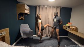 Louise - Ballbusting for promotion