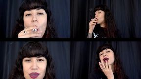 Smoking a pair of cigarettes