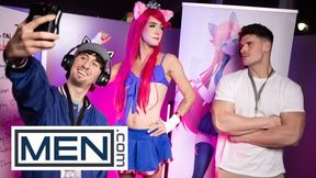 BOYS - Axelle Rose Gets His Bony Bum Pulverized By Otter Malik Delgaty And Gets His Jizm All Over Him