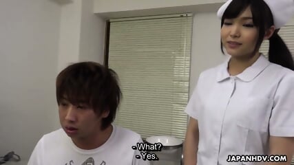 Japanese Nurse Shino Aoi Blows A Patient's Dick In The Doctor's Office Uncensored