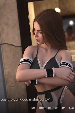 In Security- Luna's Second Day as a Slutty Maid for Pervert Gary