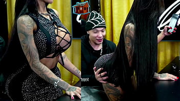 Hot brunette Bibi Griffo twerks and rides on Ruan's lap