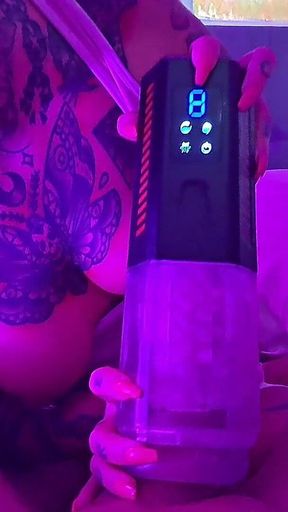 My Girlfriend Uses Cock Sucker Toy on My Big Cock