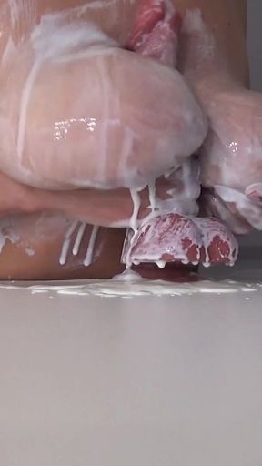 An Electric Dildo Fucks My Sagging Tits