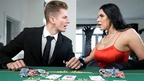 Poker game with stepmom and stepson