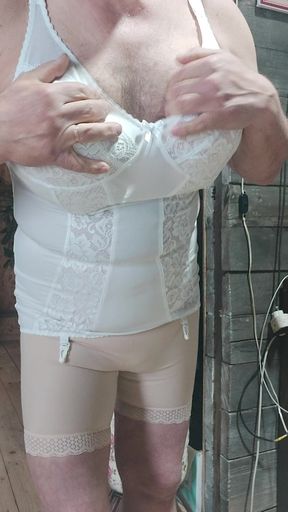 demonstration of lingerie from the collection