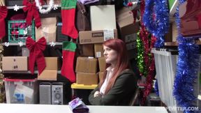 Tiny Redhead Gets Caught Stealing