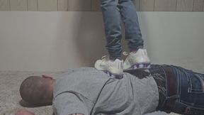 Chrissy brand new shox trampling Dan