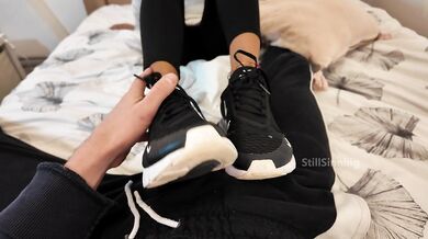 Her socks and shoes got him shooting hard again