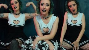 Goth Cheerleader Cucks Jock Boyfriend for Valentine's Day - Miss Faith Rae's Mean Cuckold Degradation POV - 1080p MP4