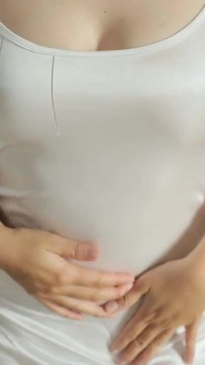 Try a New Sexy Satin Dress Even in Entot to Nice Crot in Pussy   Clip 2