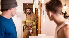 They have been vaping so much, they set off the smoke detector!