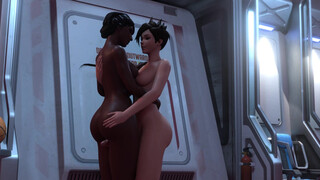 Overwatch Parody - Futa Tracer fucks Symmetra on Dropship