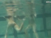 Two hot mermaids strip eachother and want eachother