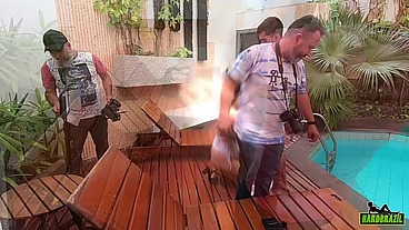 Bastidores da novinha Paola Gurgel - Hugo Belfort - Sandro Lima - Binho Ted - Big Bambu