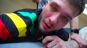 Strapped & Spanked Before Sucking Stepdaddy