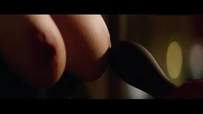 DAKOTA JOHNSON breasts underwear scene in Fifty Shades Freed