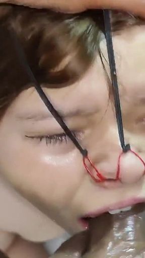 This Chubby Whore Loves to Feel a Big Cock Deep in Her Throat