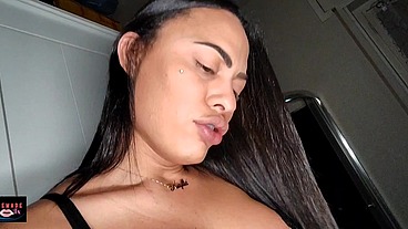 Trans and husband fuck me hard. Maya and Luca POV adventure with trans Keylla.