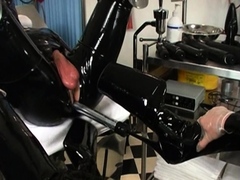 Femdom fetish mistresses fuck bdsm loser with strapon