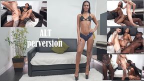 kauany batista, beautiful brazilian exotic trans woman, takes two cocks in her tight ass (dap, anal, black cock, breast milking trans, atm) alt044