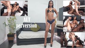 kauany batista, beautiful brazilian exotic trans woman, takes two cocks in her tight ass (dap, anal, black cock, breast milking trans, atm) alt044