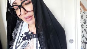This nun doesn't look very religious