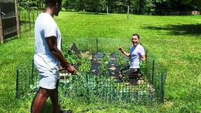 Bruno Cartella and Ty Shine fool around with cucumbers first