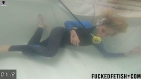 WMV NEW neoprene Blonde Ashlee Rose underwater freediving session peril scuba 817