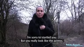 Public Sex She Shows her Tits and Fucks his Cock
