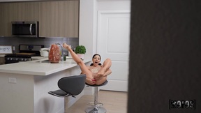 ”What are you doing here Stepsister? Toying her anus in the KITCHEN!?!”