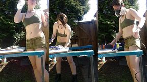 diy in the glorious sunshine ️