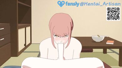 Makima rough POV double penetration chokes deep throat