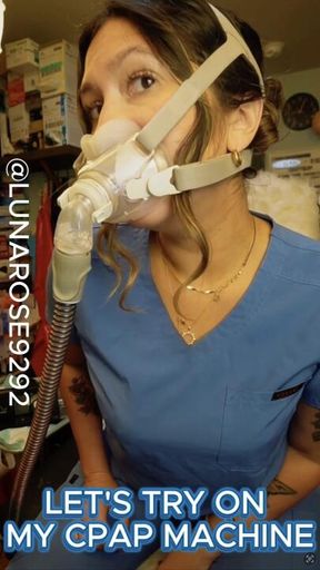 LET’S TRY ON MY CPAP MACHINE!😘😷🧤